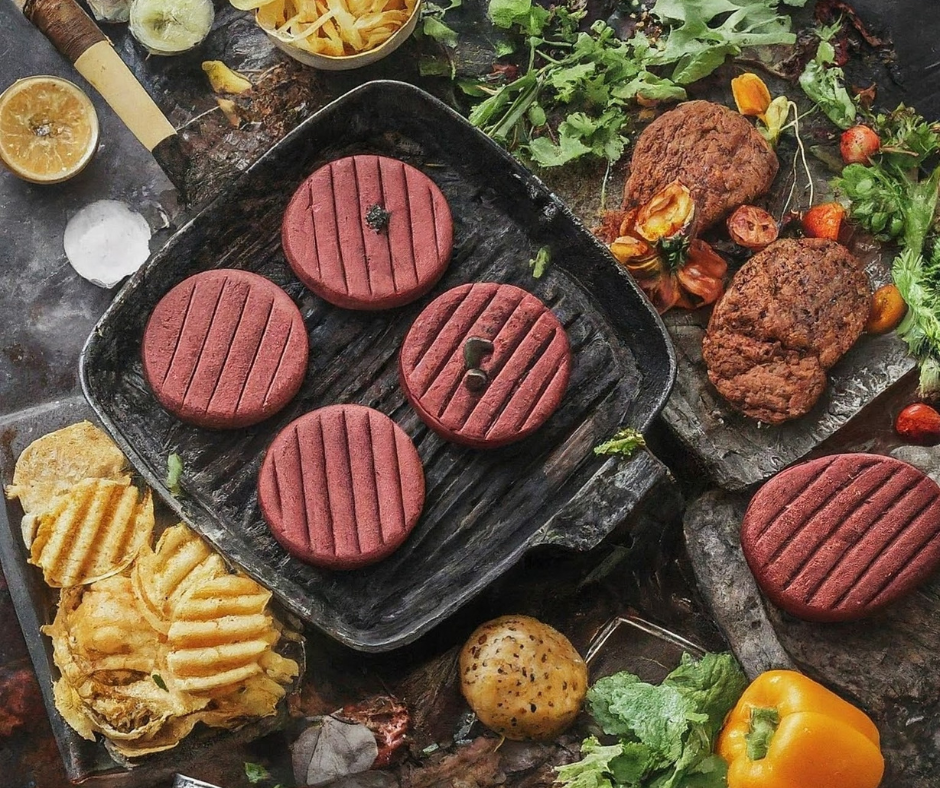 14 pflanzenbasierte Patties