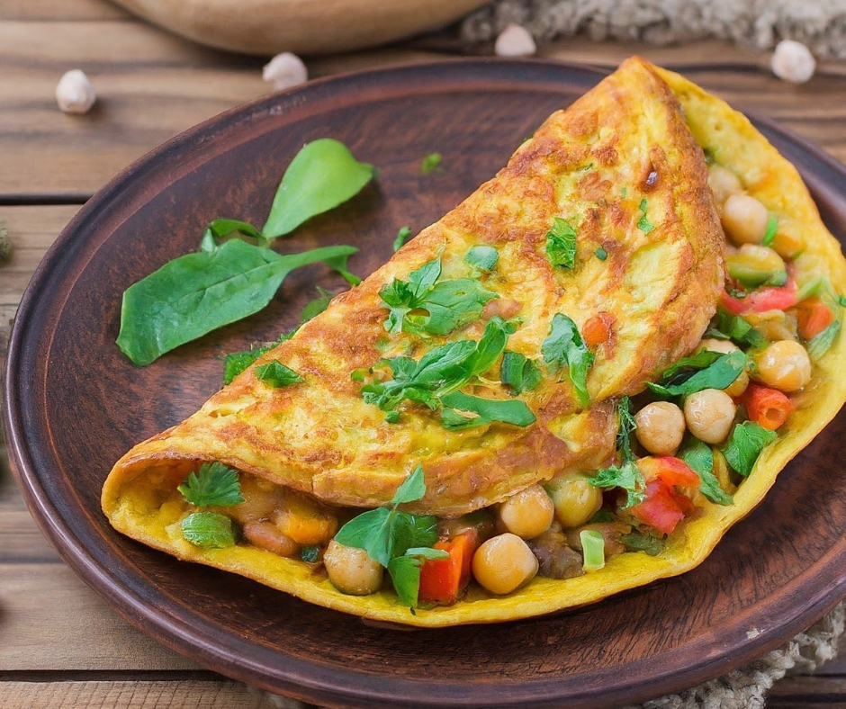 2 Kichererbsen-Omlette